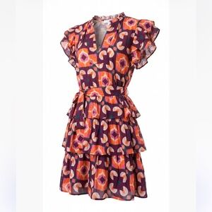 Briton Court Harper purple mini dress medium